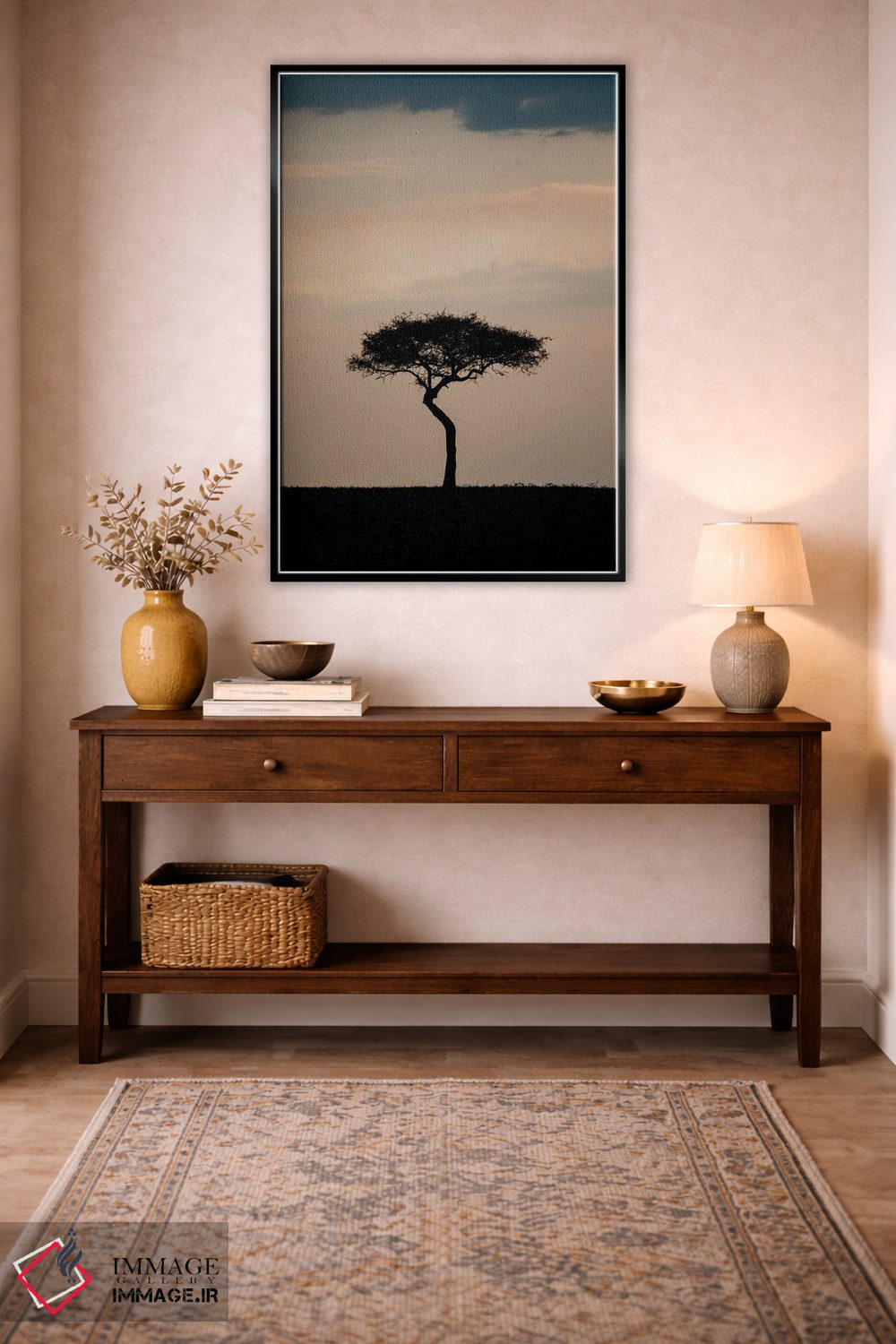 تابلو دکوراتیو درخت تنها، کنیا اثر ملیسا فایندلی - D3B