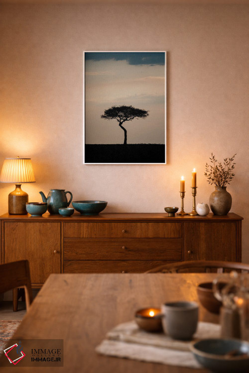 تابلو دکوراتیو درخت تنها، کنیا اثر ملیسا فایندلی - D6W
