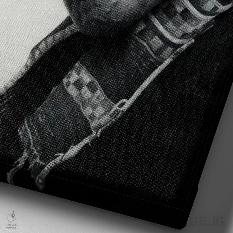 تابلو دکوراتیو مکزیک اثر میرو گراباورشاک - نمای نزدیک بافت بوم