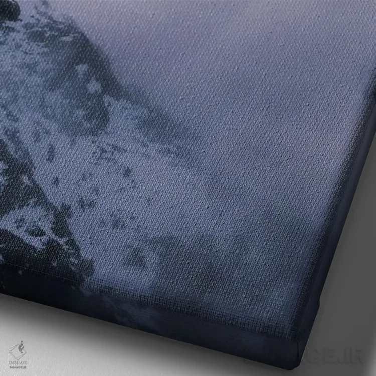 تابلو دکوراتیو غروب آلپ جنوبی اثر ملیسا فایندلی - نمای نزدیک بافت بوم