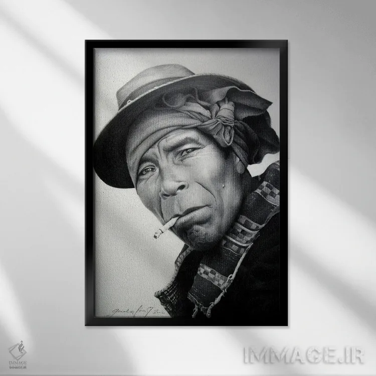 تابلو دکوراتیو مکزیک اثر میرو گراباورشاک - نمای قابدار مشکی