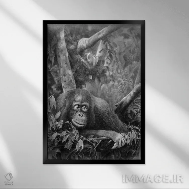 تابلو دکوراتیو نوجوان اثر میرو گراباورشاک - نمای قابدار مشکی
