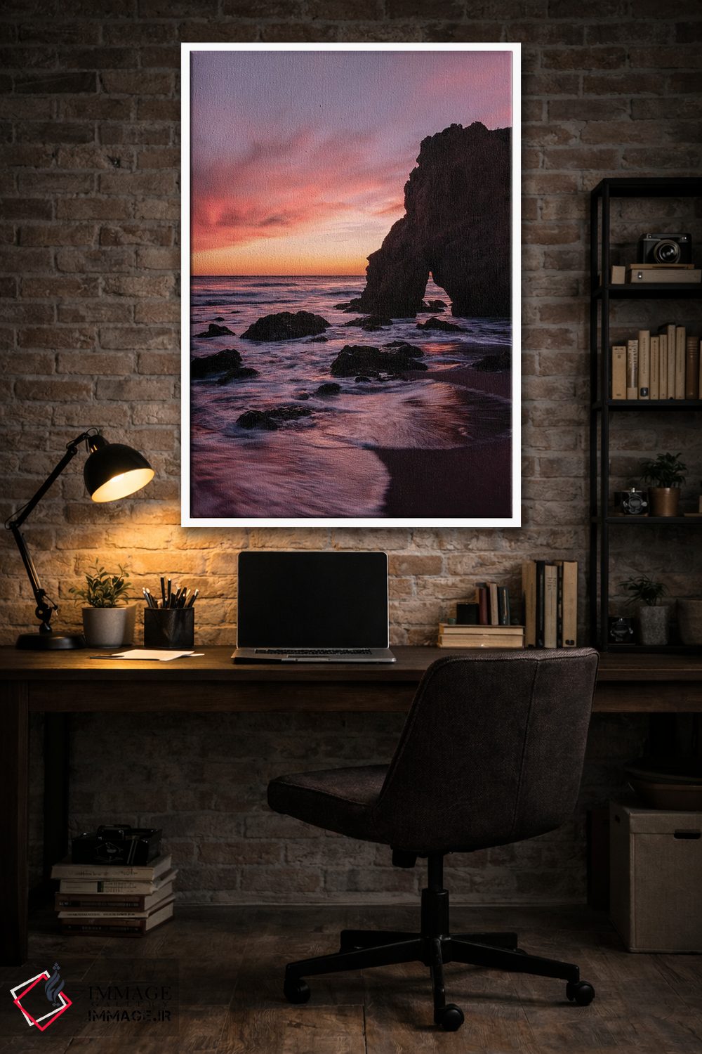 تابلو دکوراتیو غروب مالیبو اثر ملیسا فایندلی - D4W