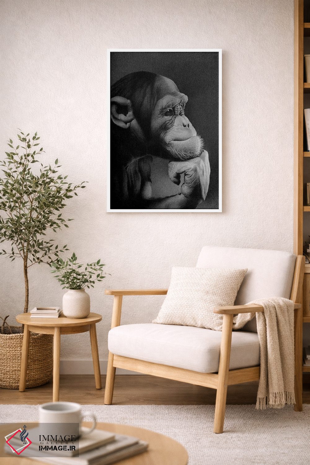 تابلو دکوراتیو متفکر اثر میرو گراباورشاک - D4W