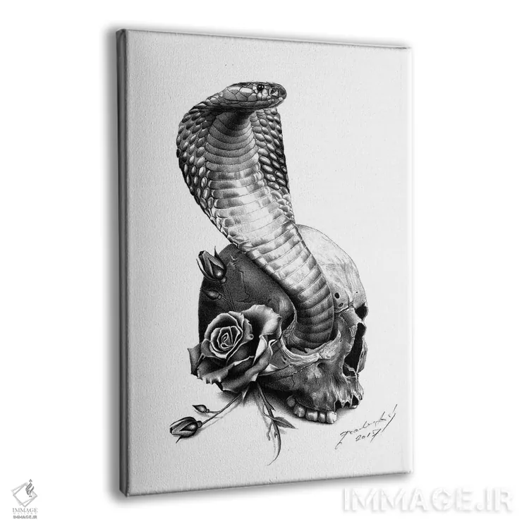 تابلو دکوراتیو کبرا اثر میرو گراباورشاک - نمای پرسپکتیو محصول