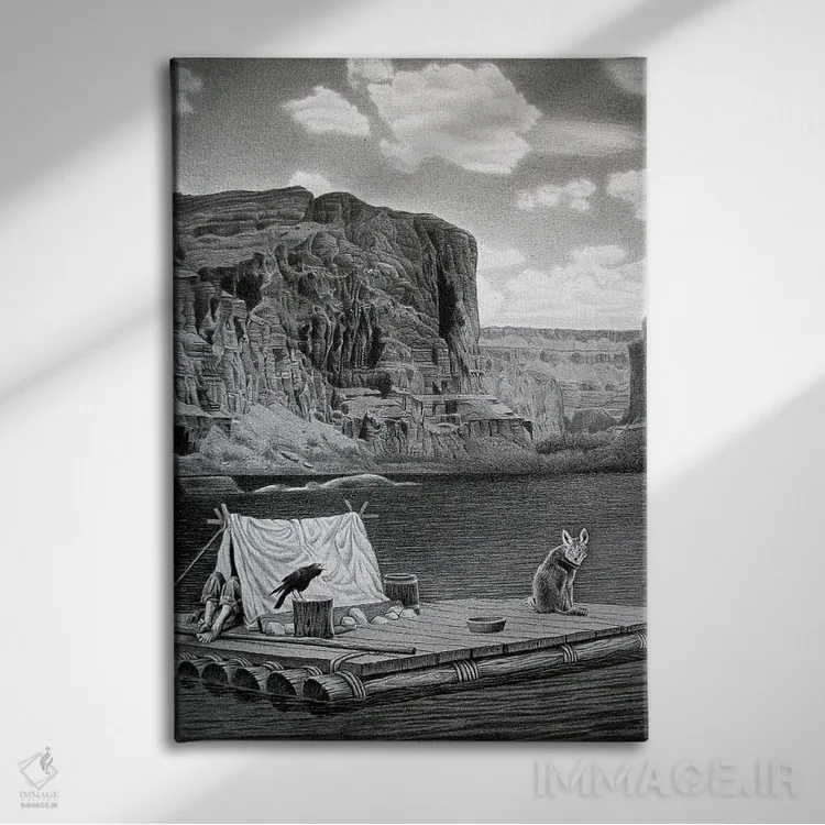تابلو دکوراتیو در گرند کنیون اثر میرو گراباورشاک - نمای روبهرو روی دیوار