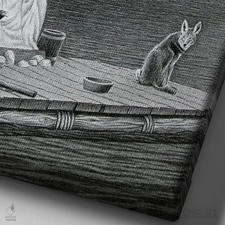 تابلو دکوراتیو در گرند کنیون اثر میرو گراباورشاک - نمای نزدیک بافت بوم