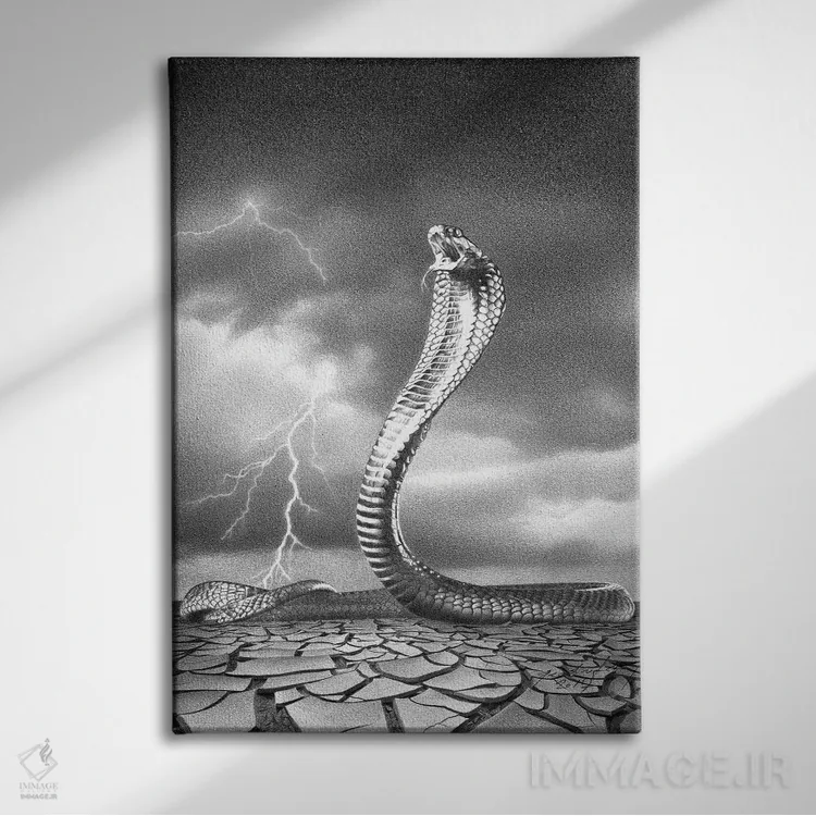 تابلو دکوراتیو طوفان در راه است اثر میرو گراباورشاک - نمای روبهرو روی دیوار