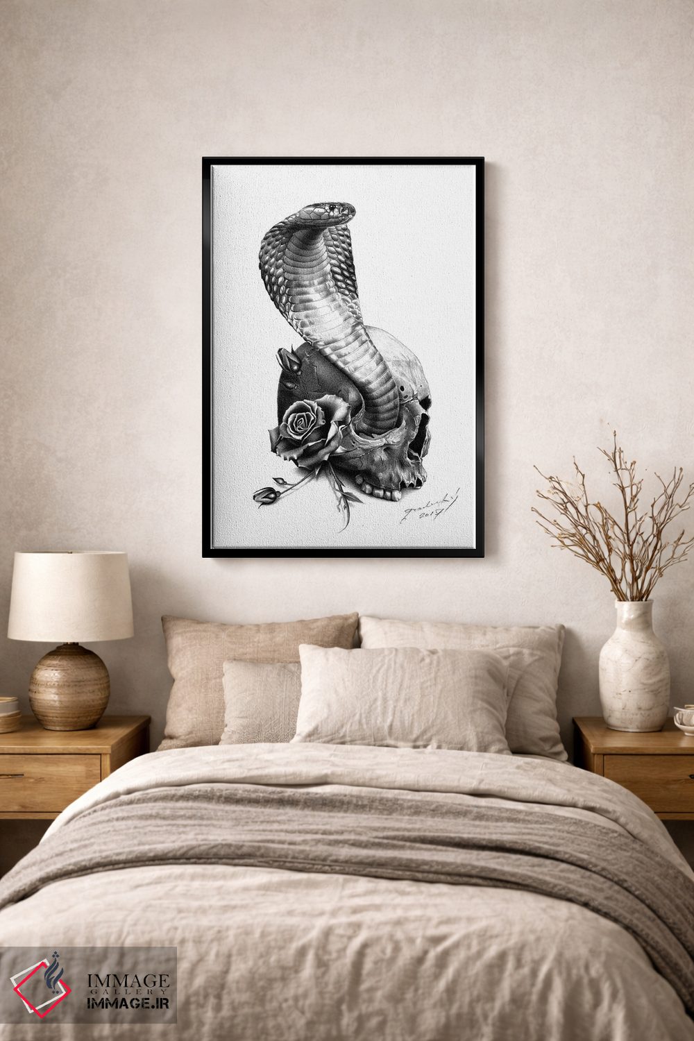 تابلو دکوراتیو کبرا اثر میرو گراباورشاک - D2B