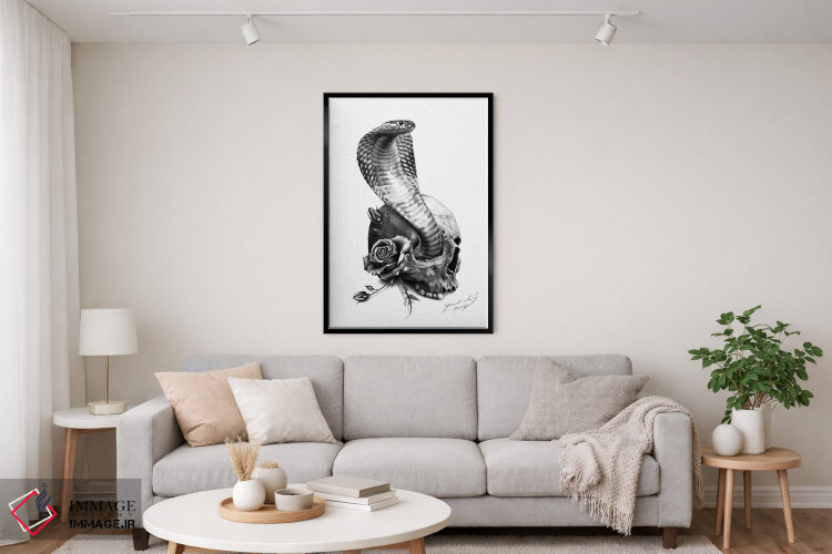 تابلو دکوراتیو کبرا اثر میرو گراباورشاک - D3B