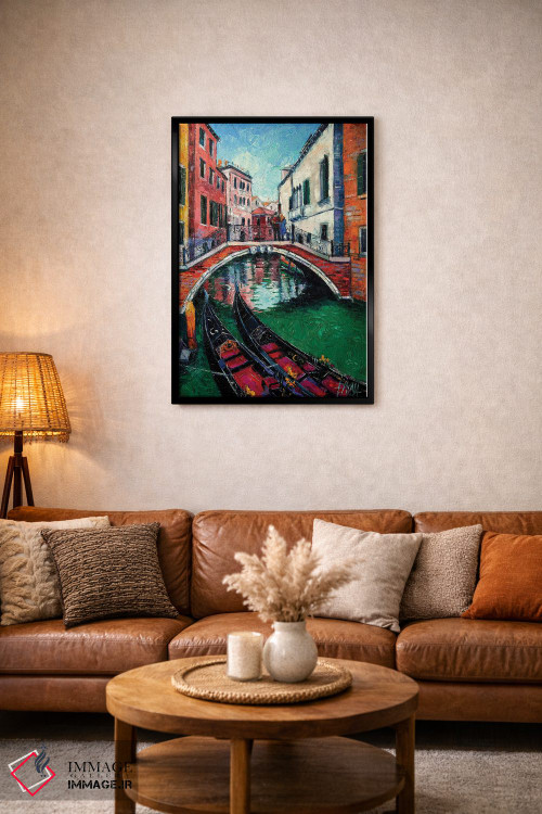 تابلو دکوراتیو رمانس ونیز اثر مونا ادولسکو - D5B