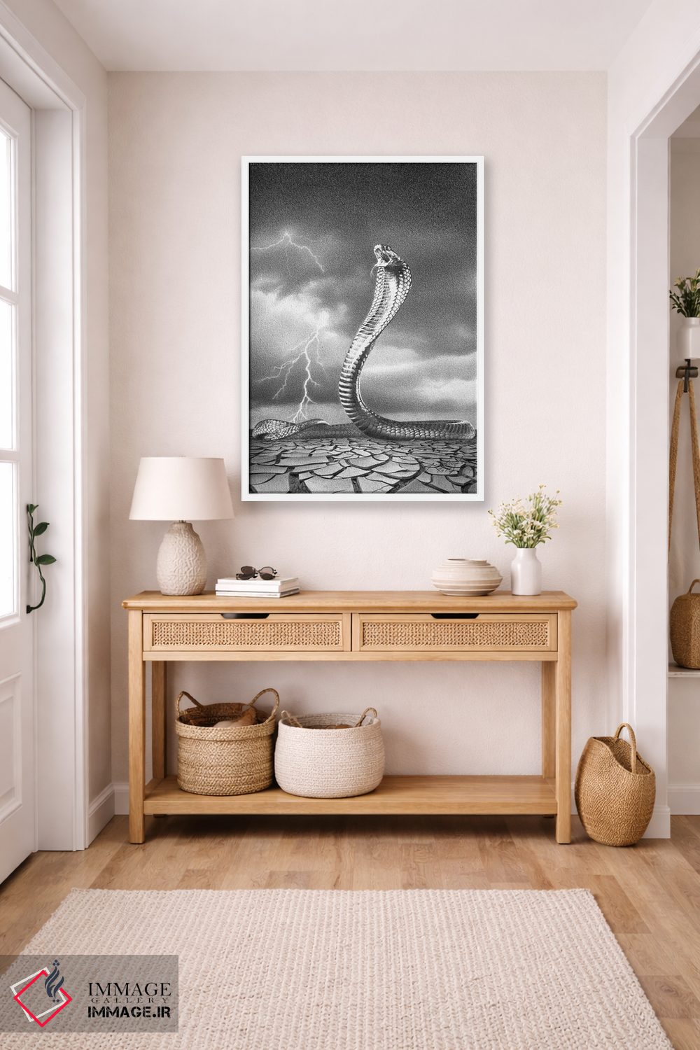 تابلو دکوراتیو طوفان در راه است اثر میرو گراباورشاک - D5W