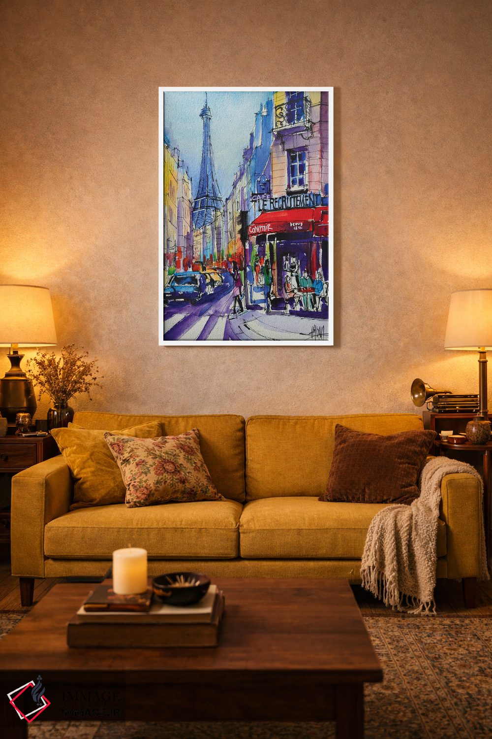 تابلو دکوراتیو خیابان سن دومینیک پاریس اثر مونا ادولسکو - D1W