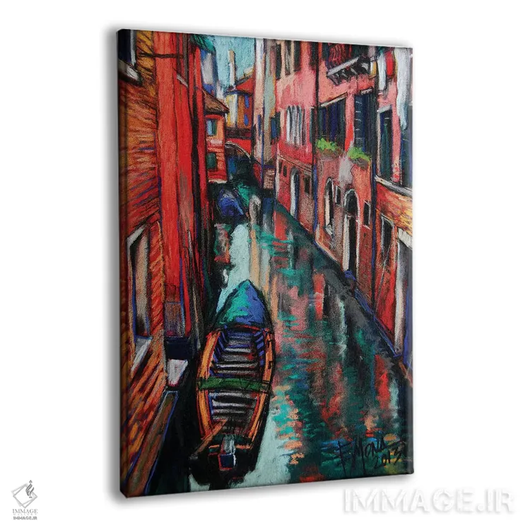 تابلو دکوراتیو رنگ های ونیز اثر مونا ادولسکو - نمای پرسپکتیو محصول