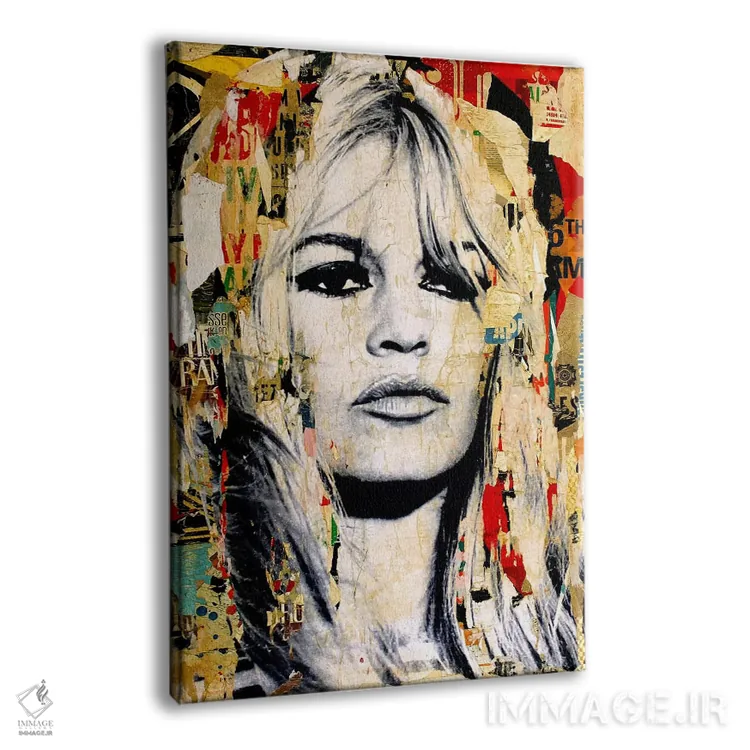 تابلو دکوراتیو بریژیت باردو اثر میشیل فولکرز - نمای پرسپکتیو محصول