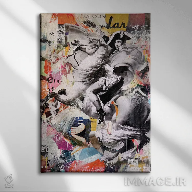 تابلو دکوراتیو مبارزه برای آینده ۲ اثر میشیل فولکرز - نمای روبهرو روی دیوار