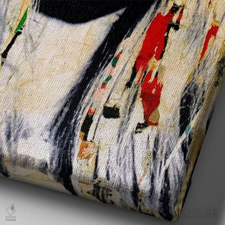 تابلو دکوراتیو بریژیت باردو اثر میشیل فولکرز - نمای نزدیک بافت بوم