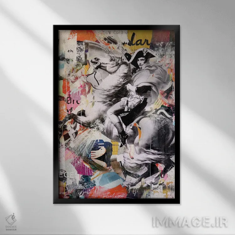 تابلو دکوراتیو مبارزه برای آینده ۲ اثر میشیل فولکرز - نمای قابدار مشکی