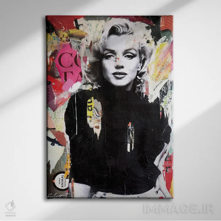 تابلو دکوراتیو مرلین ۲ اثر میشیل فولکرز - نمای روبهرو روی دیوار