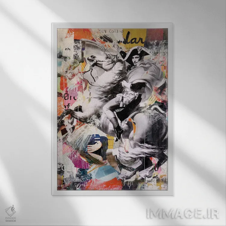 تابلو دکوراتیو مبارزه برای آینده ۲ اثر میشیل فولکرز - نمای قابدار سفید