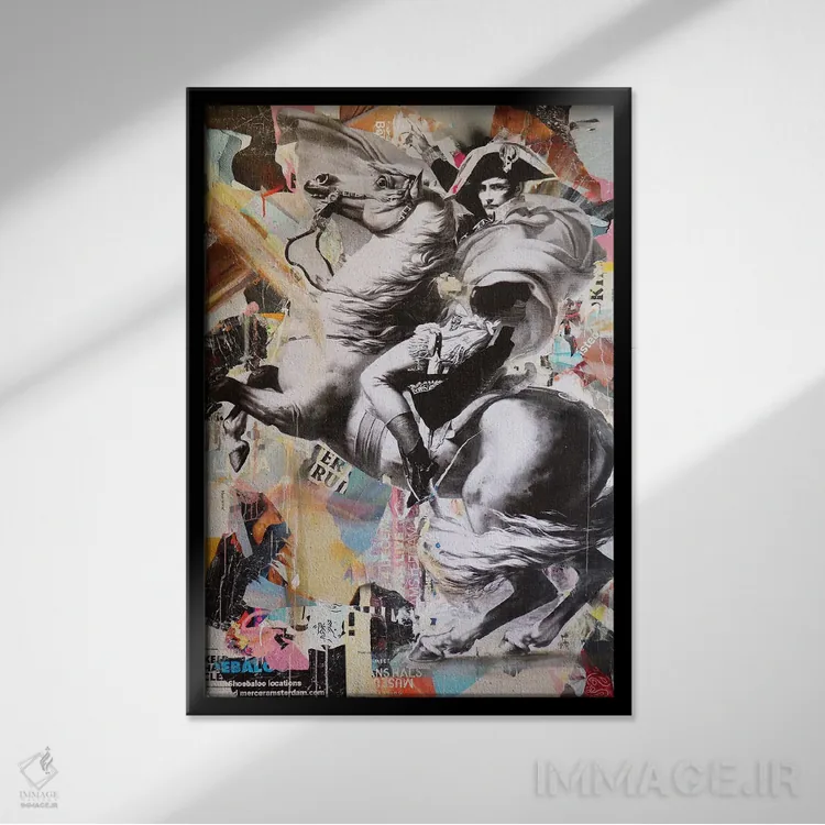 تابلو دکوراتیو مبارزه برای آینده ۳ اثر میشیل فولکرز - نمای قابدار مشکی