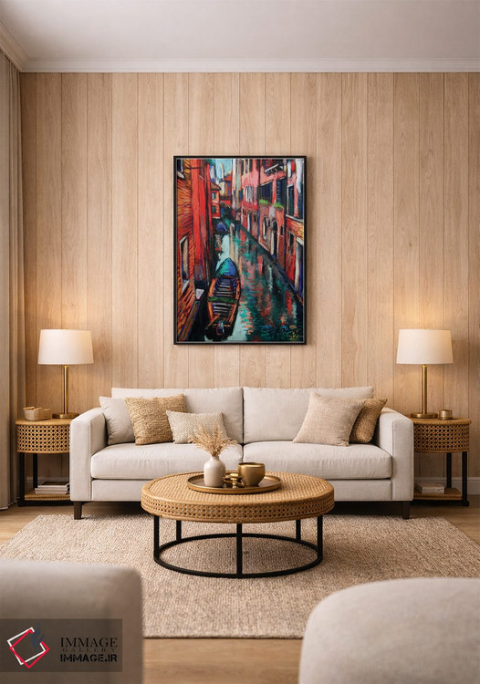 تابلو دکوراتیو رنگ های ونیز اثر مونا ادولسکو - D1B