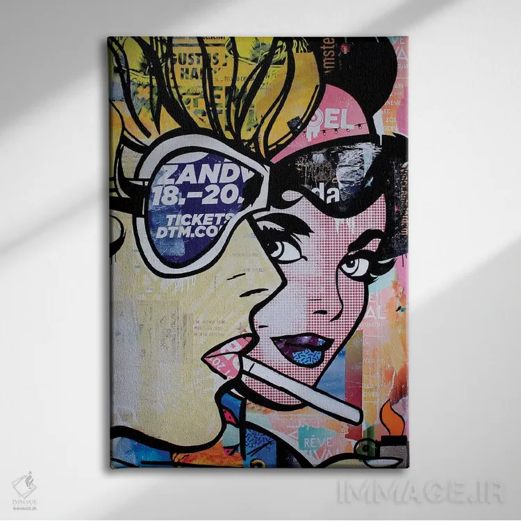 تابلو دکوراتیو رضایت میل را می کشد اثر میشیل فولکرز - نمای روبهرو روی دیوار