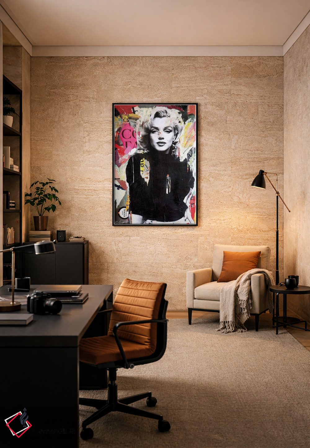 تابلو دکوراتیو مرلین ۲ اثر میشیل فولکرز - D6B