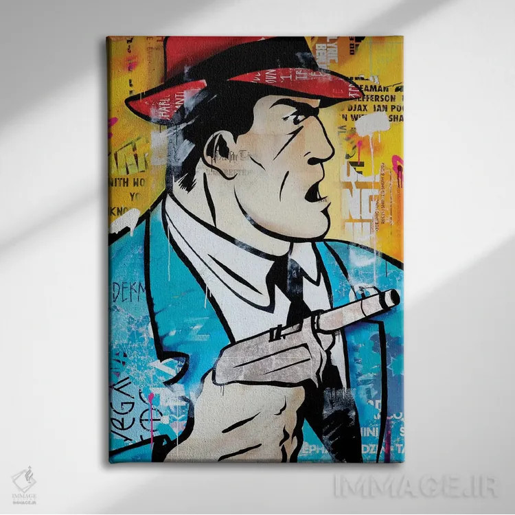 تابلو دکوراتیو پسر بد، برای همیشه اثر میشیل فولکرز - نمای روبهرو روی دیوار