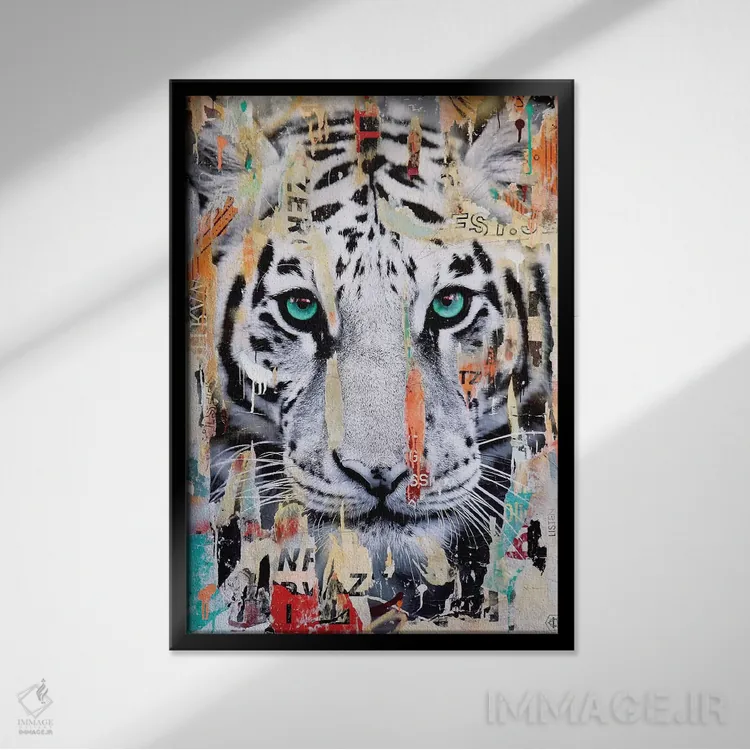 تابلو دکوراتیو راحت اثر میشیل فولکرز - نمای قابدار مشکی