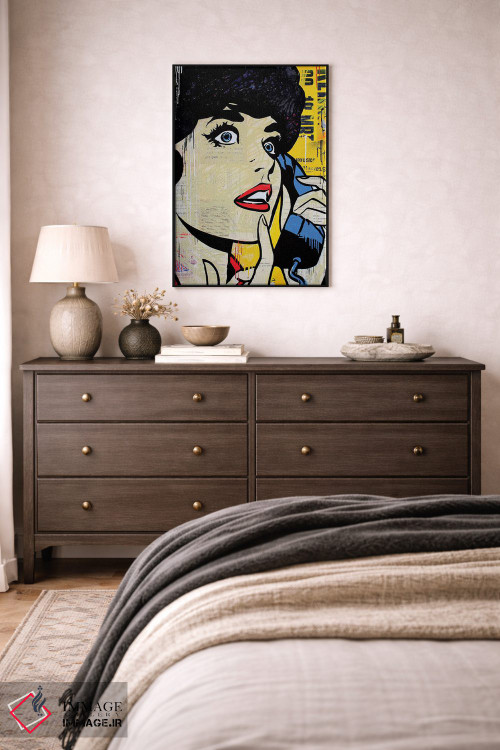 تابلو دکوراتیو منو صدا نزن عزیزم اثر میشیل فولکرز - D3B