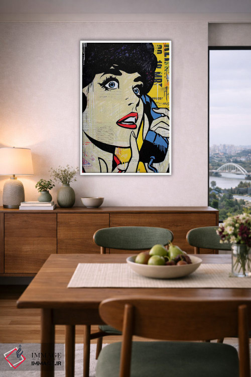 تابلو دکوراتیو منو صدا نزن عزیزم اثر میشیل فولکرز - D6W