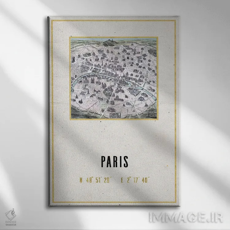 تابلو دکوراتیو پاریس، فرانسه III اثر نیچر مجیک - نمای روبهرو روی دیوار