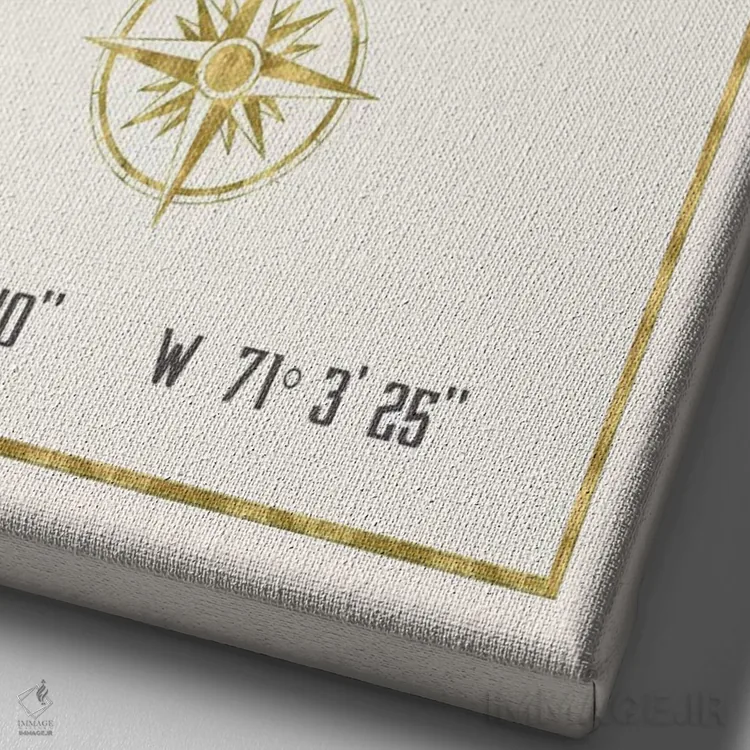 تابلو دکوراتیو بوستون، ماساچوست اثر نیچر مجیک - نمای نزدیک بافت بوم