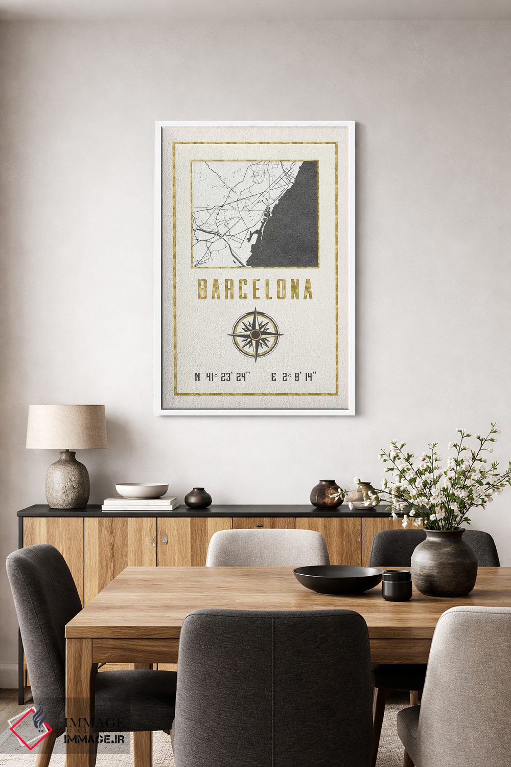 تابلو دکوراتیو بارسلونا، اسپانیا اثر نیچر مجیک - D3W