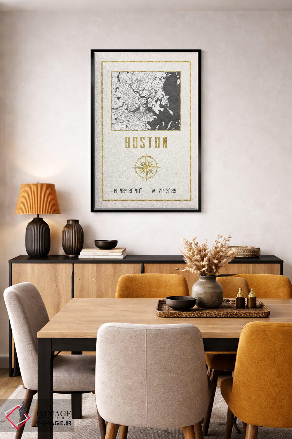 تابلو دکوراتیو بوستون، ماساچوست اثر نیچر مجیک - D5B