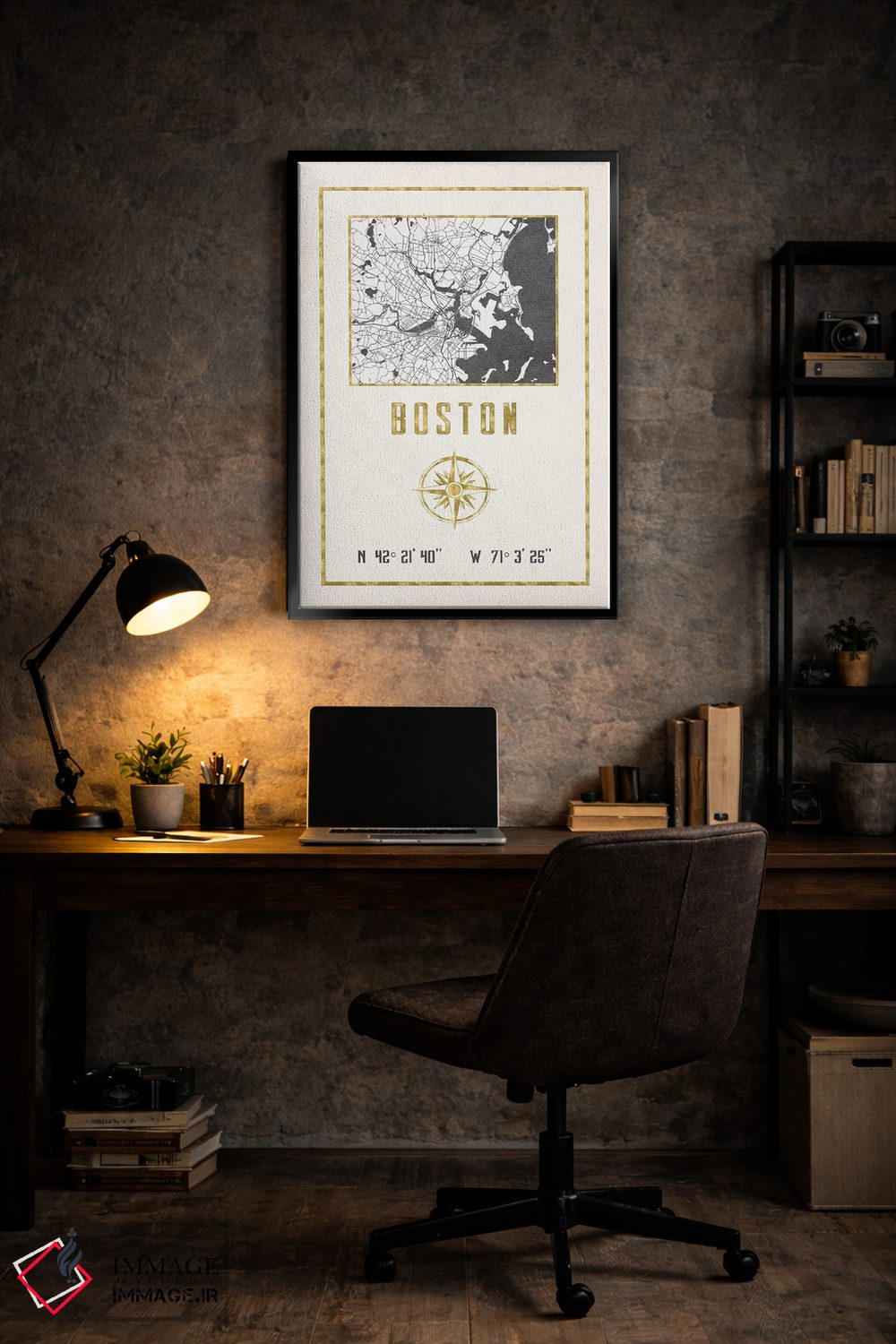 تابلو دکوراتیو بوستون، ماساچوست اثر نیچر مجیک - D6B