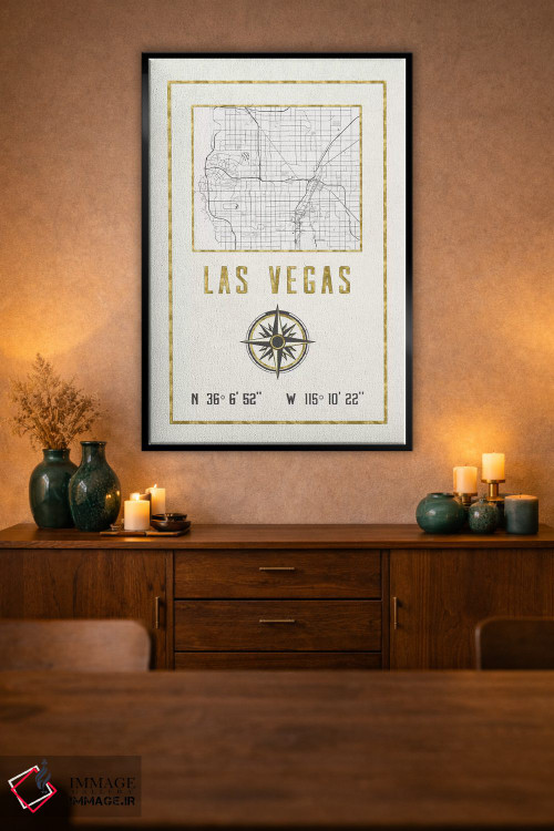 تابلو دکوراتیو لاس وگاس، نوادا اثر نیچر مجیک - D2B