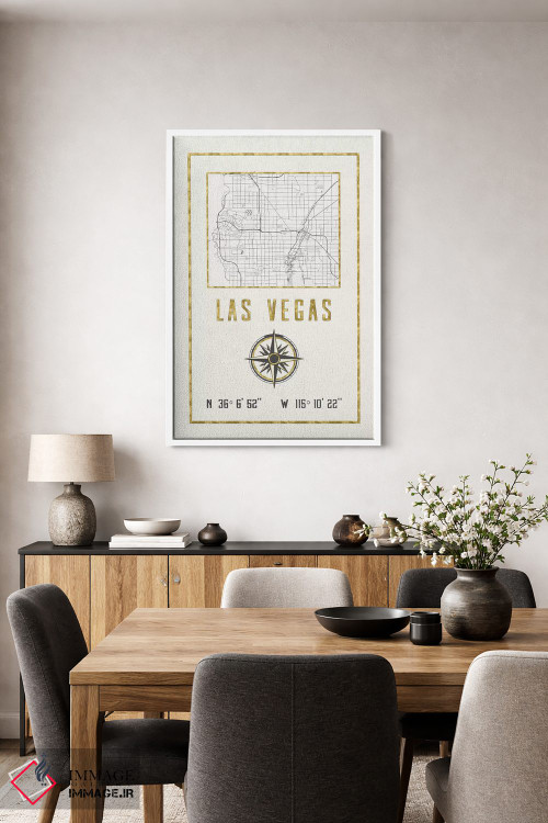 تابلو دکوراتیو لاس وگاس، نوادا اثر نیچر مجیک - D4W