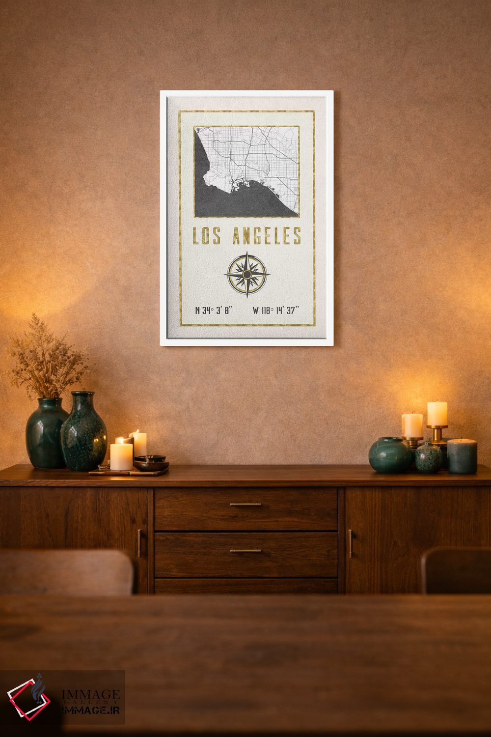 تابلو دکوراتیو لس آنجلس، کالیفرنیا اثر نیچر مجیک - D1W