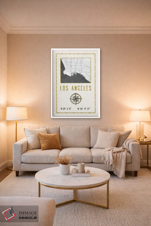 تابلو دکوراتیو لس آنجلس، کالیفرنیا اثر نیچر مجیک - D3W