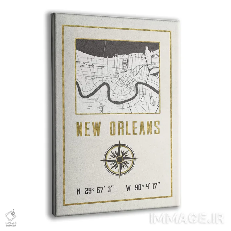 تابلو دکوراتیو نیواورلئان، لوئیزیانا اثر نیچر مجیک - نمای پرسپکتیو محصول