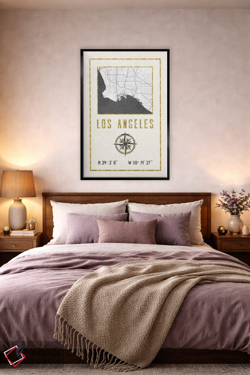 تابلو دکوراتیو لس آنجلس، کالیفرنیا اثر نیچر مجیک - D4B