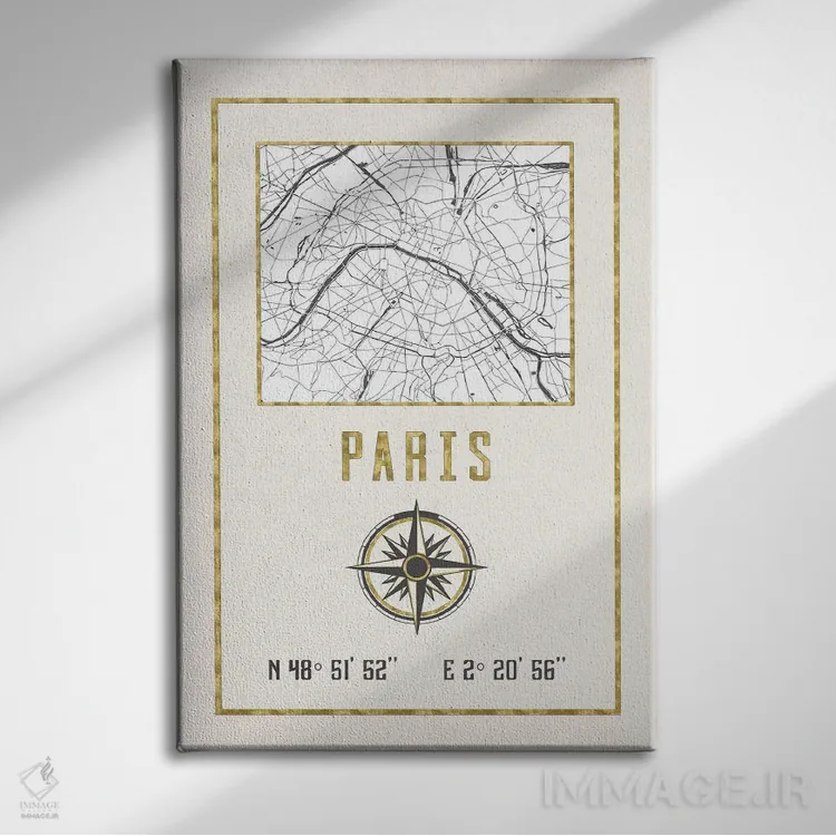 تابلو دکوراتیو پاریس، فرانسه اثر نیچر مجیک - نمای روبهرو روی دیوار