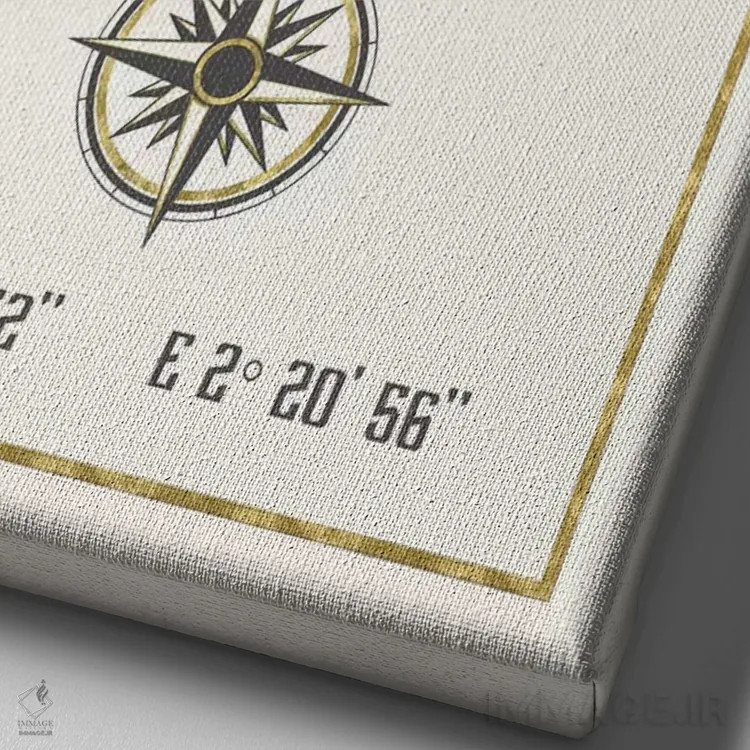 تابلو دکوراتیو پاریس، فرانسه اثر نیچر مجیک - نمای نزدیک بافت بوم