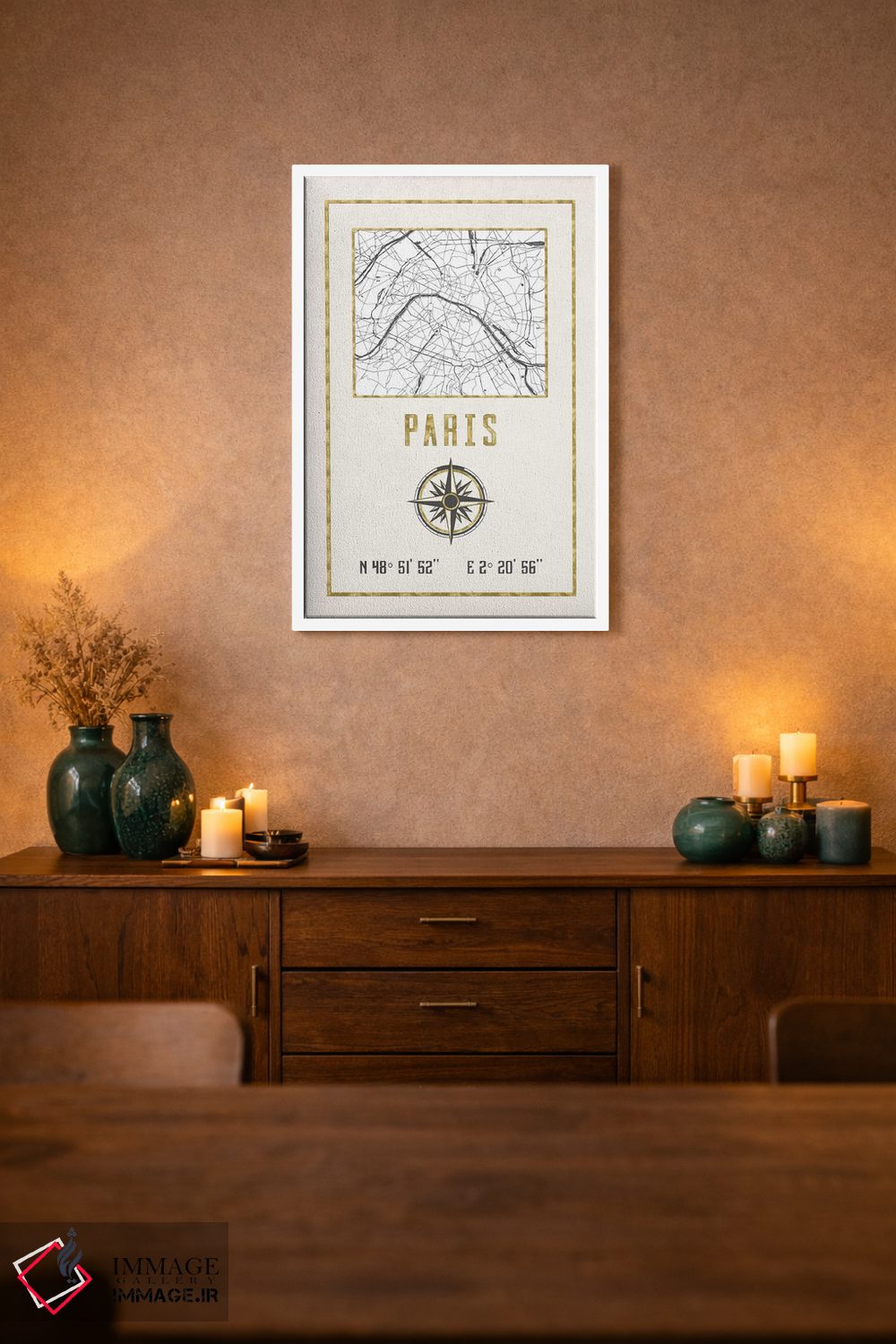 تابلو دکوراتیو پاریس، فرانسه اثر نیچر مجیک - D1W