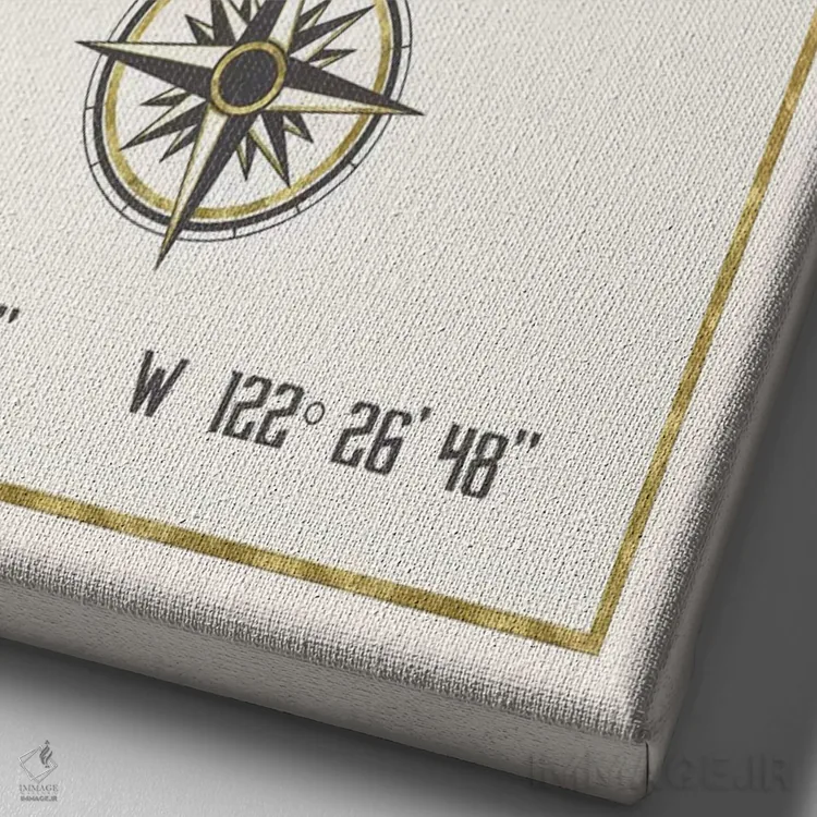 تابلو دکوراتیو سان فرانسیسکو، کالیفرنیا اثر نیچر مجیک - نمای نزدیک بافت بوم