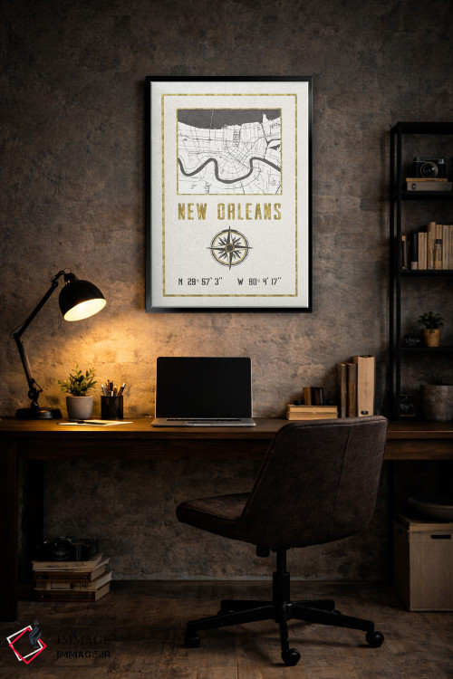 تابلو دکوراتیو نیواورلئان، لوئیزیانا اثر نیچر مجیک - D6B