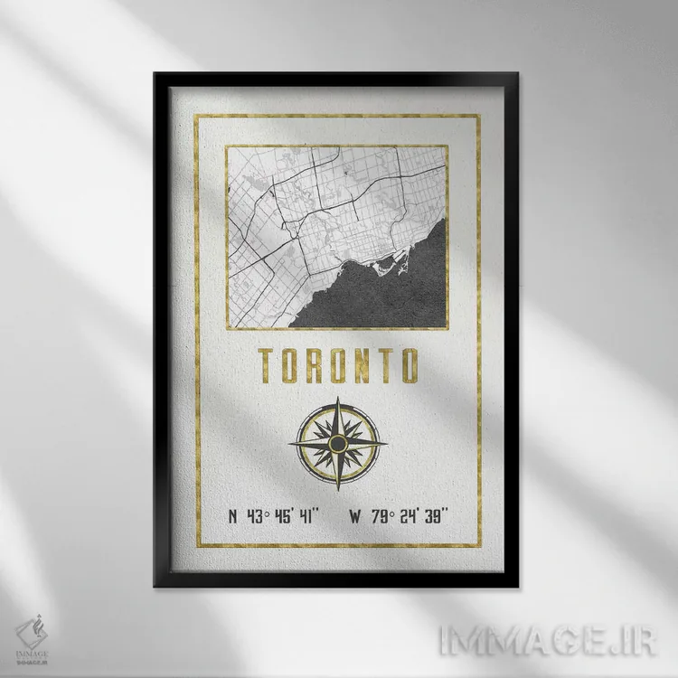 تابلو دکوراتیو تورنتو، اونتاریو، کانادا اثر نیچر مجیک - نمای قابدار مشکی