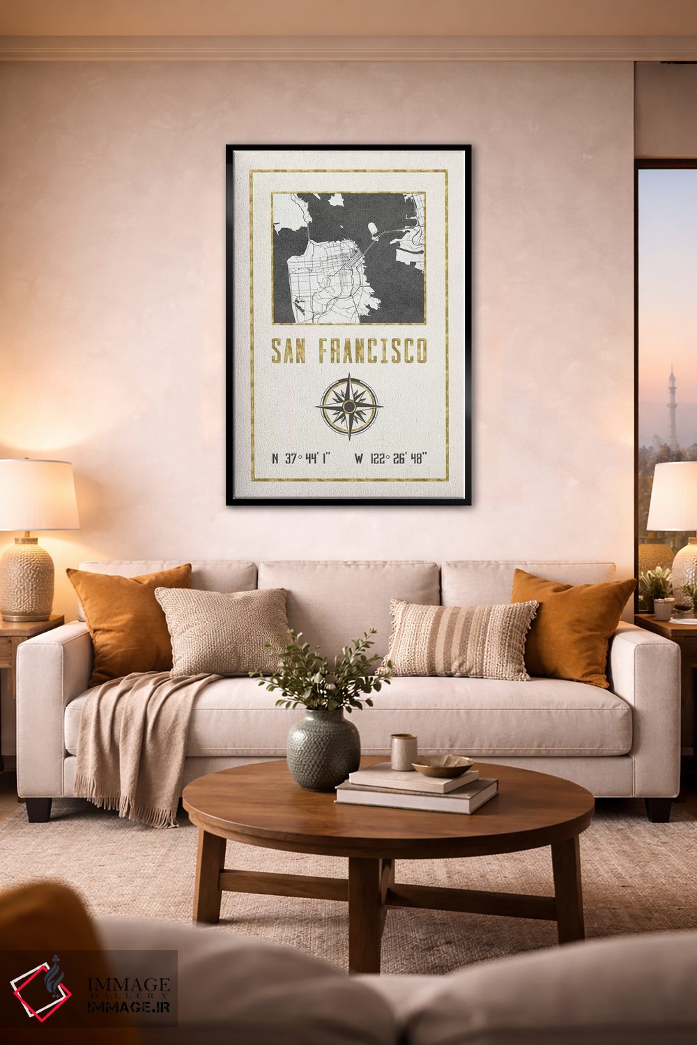 تابلو دکوراتیو سان فرانسیسکو، کالیفرنیا اثر نیچر مجیک - D2B